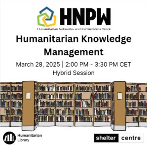 HumLibrary's tweet image. 🌍 Join Shelter Centre and more than 60 humanitarian networks and partnerships at the 10th annual Humanitarian Networks Partnership Week!

For more information and to register, visit the link below.
🔗 tinyurl.com/mr2vyz2b

#HumanitarianLibrary #DIHAD2025 #KnowledgeMannagement