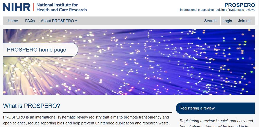 We are excited to announce that the newly refreshed #PROSPERO website is now live! The new website offers:
* Improved registration process
* Improved searching functionality
* Faster processing of systematic review protocols

crd.york.ac.uk/PROSPERO/