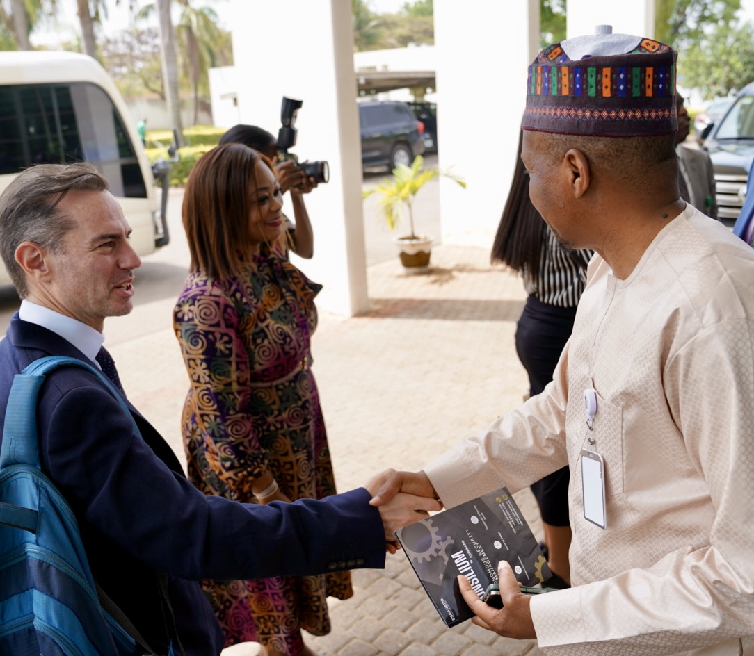 The leadership team of the National Cybersecurity Coordination Centre (NCCC), led by National Coordinator Mr. Ahmad Sa'ad Abubakar, held a roundtable discussion with the UK Government, represented by DBT Country Director Mark Smithson. The meeting focused on a mission to