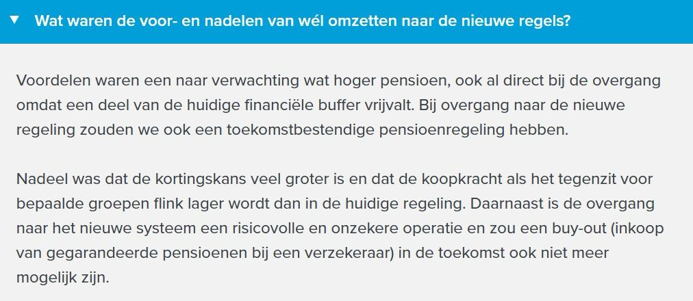 DeltaLloyd pensioenfonds houdt bestaande regeling en gaat niet invaren. Reden: na invaren is de kortingskans groter en koopkrachtbescherming lager. Daarnaast is invaren een risicovolle en onzekere operatie. Oproep aan de hele pensioensector: wees eerlijk over kansen en risico's!