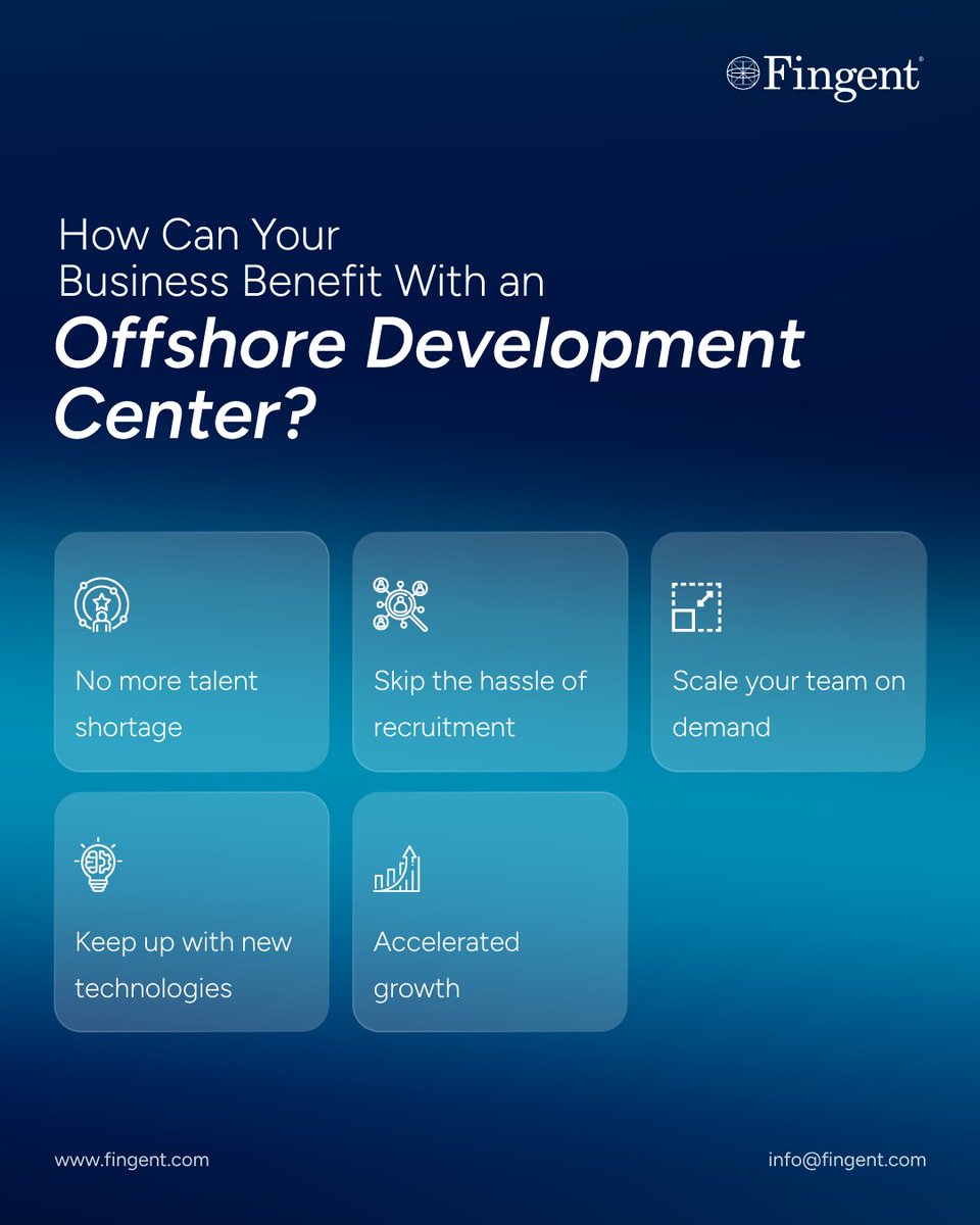 Fingent's tweet image. Discover how an Offshore Development Center can transform your business! Eliminate talent shortages, bypass recruitment hassles, and scale your team effortlessly. Explore how Fingent’s extended teams can make a difference.

fingent.com/offshore-devel…

#OffshoreDevelopment #Fingent