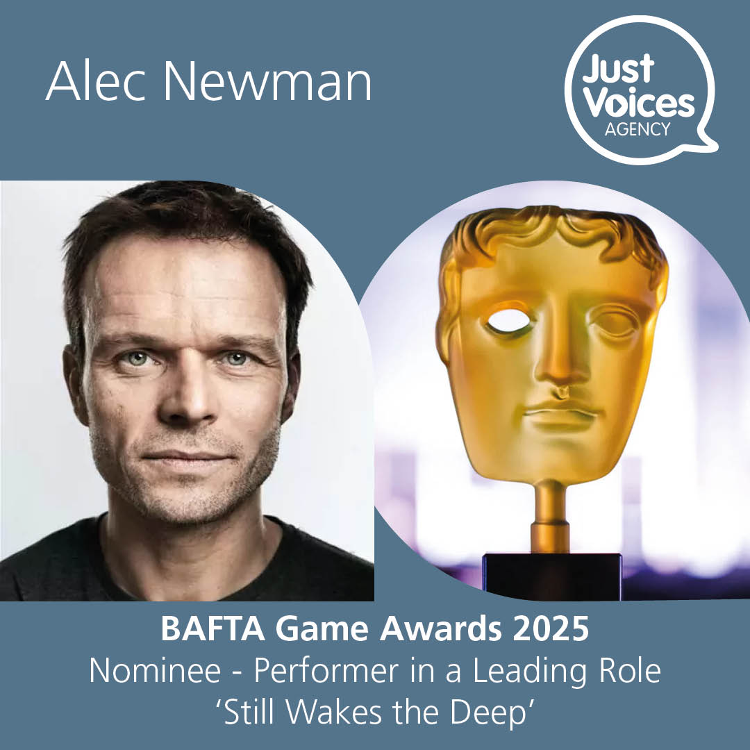 JVAgency's tweet photo. 🎮 Huge congrats to Alec Newman on his BAFTA Game Awards nomination for Performer in a Leading Role in Still Wakes The Deep! 👏🏆 This follows his Best Performance win at The EDGE Awards! 🎉
More: https://t.co/78vx7eGtXR
#BAFTAGames #StillWakesTheDeep #AlecNewman #JustVoices https://t.co/QJcbhf2NaB