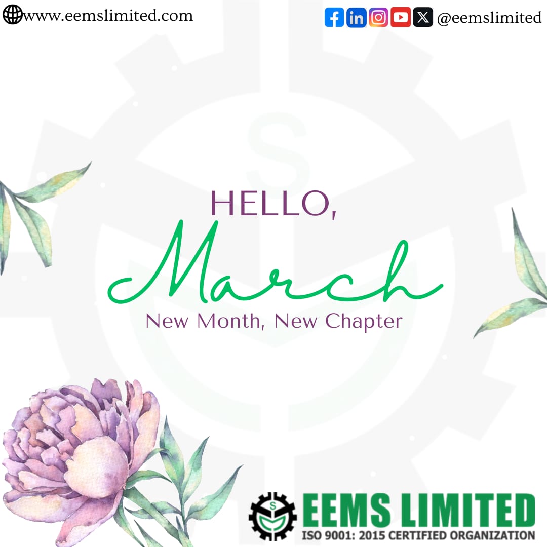 eemslimited's tweet image. Happy New Month!
As we step into a new month, we embrace fresh opportunities, renewed energy, and greater possibilities.
Cheers to collaboration and growth!

#HappyNewMonth
#ServiceExcellence
#ExceptionalSolutions
#NewMonthNewGoals
#Growth #Environment
