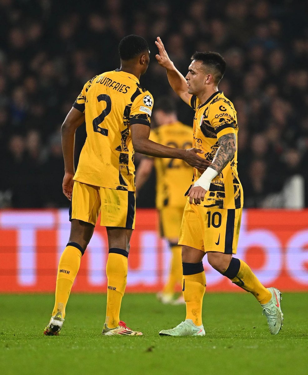 Gate's tweet image. Thuram and Lautaro
9️⃣➕🔟🟰⚽⚽
@Inter  

#GateioInter #UCL #GatewayToChampionships #ForzaInter