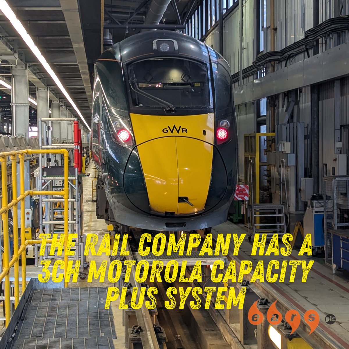 EARSplc's tweet image. The rail company has a 3CH Motorola Capacity plus system, site coverage is augmented with RF over fibre. Trbonet is used for voice recording and to manage users. Radios are a mixture of Motorola DP4000;&apos;s series and Motorola  R7&apos;s

#earsplc#UKRailways #communication #MtorolaR7