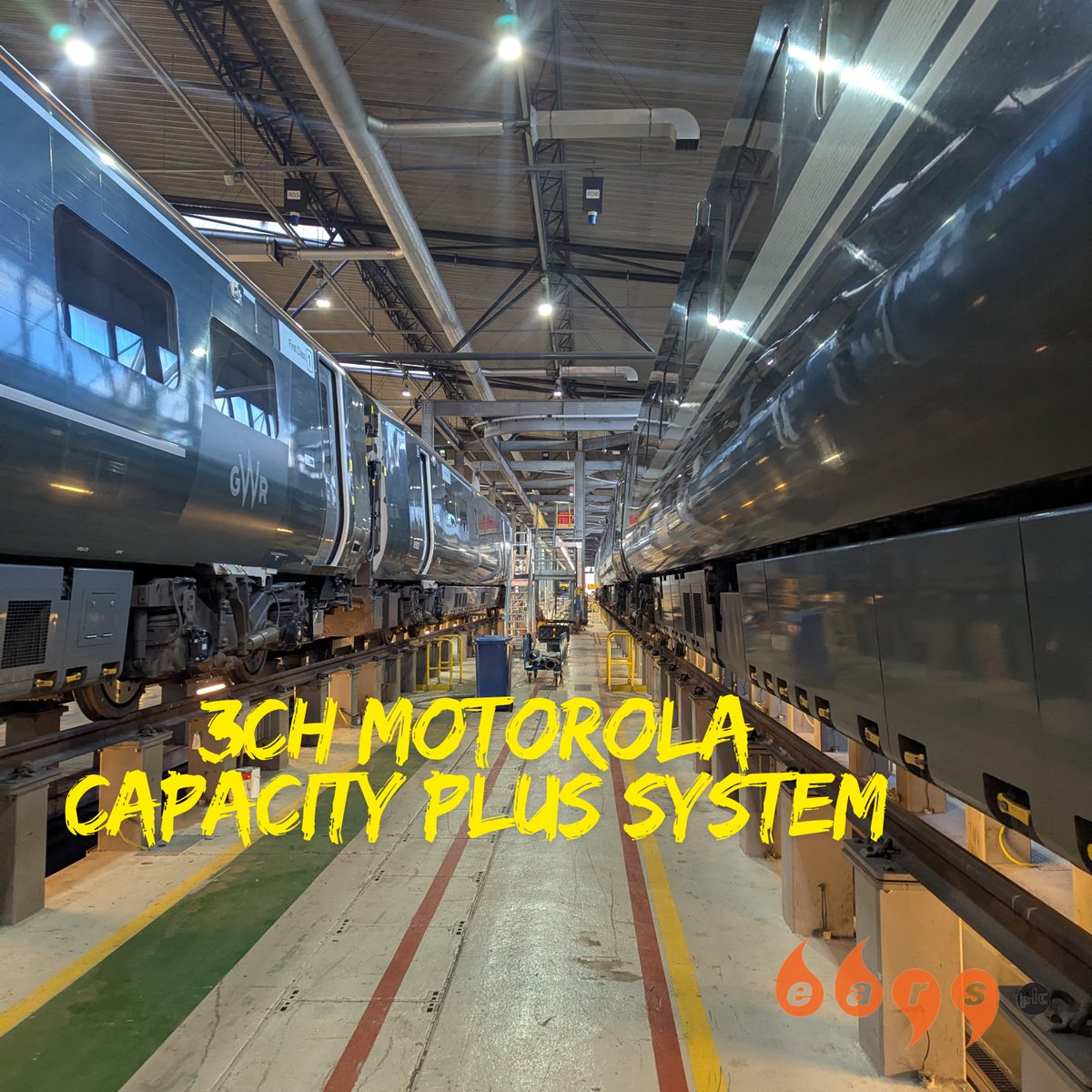 EARSplc's tweet image. The rail company has a 3CH Motorola Capacity plus system, site coverage is augmented with RF over fibre. Trbonet is used for voice recording and to manage users. Radios are a mixture of Motorola DP4000;&apos;s series and Motorola  R7&apos;s

#earsplc#UKRailways #communication #MtorolaR7