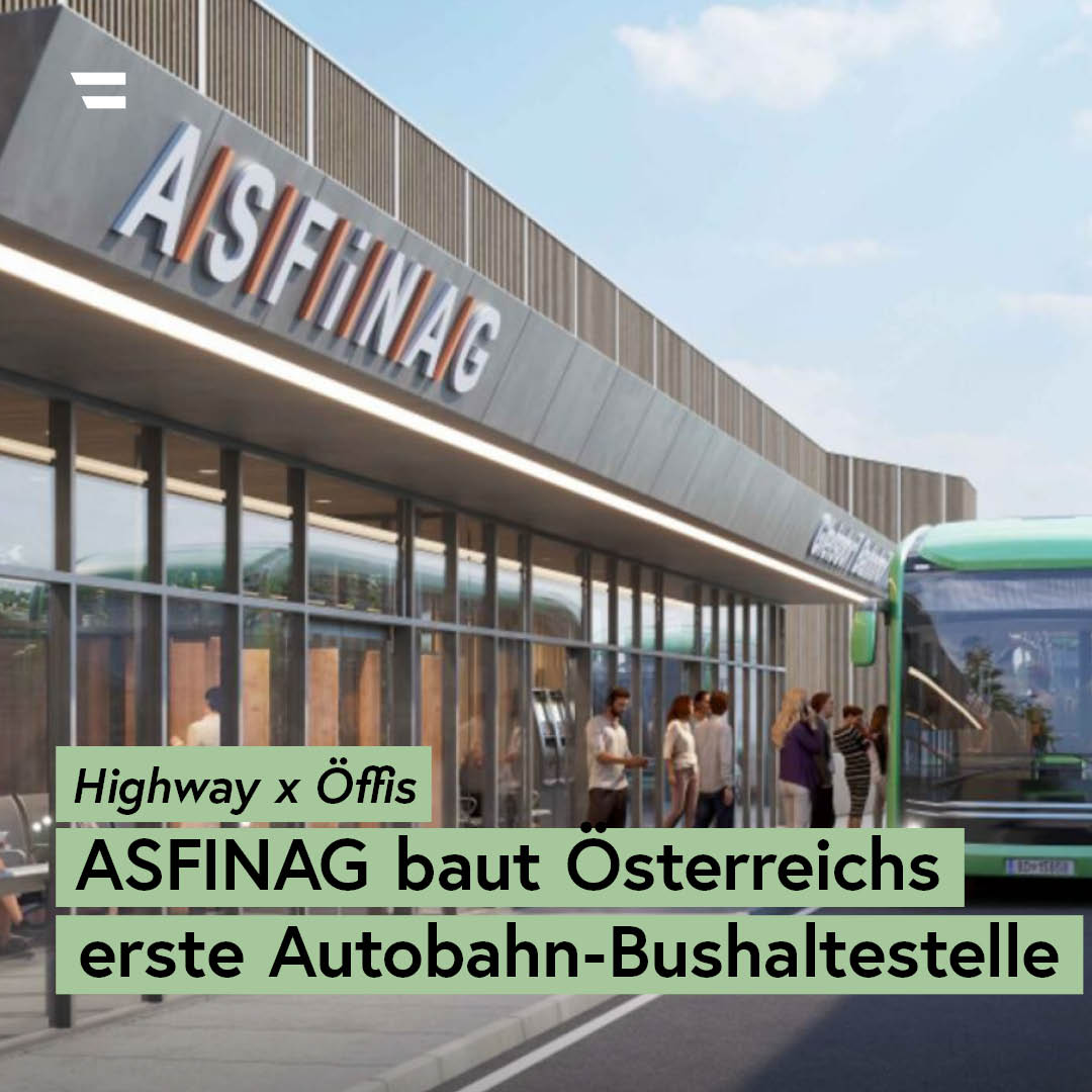 Das österreichische Pilotprojekt der <a href="/ASFINAG/">ASFINAG</a> entsteht bis 2027 in Gleisdorf an der A2. Die Haltestelle für Fernbusse liegt dort in Gehdistanz zum ÖBB Bahnhof Gleisdorf &amp; wird so mit Öffis sowie einem Park-&amp;-Ride-Parkplatz verknüpft sein. #Verkehrswende ℹ️ bit.ly/3XqH5C7