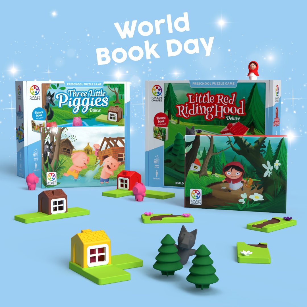 Did you know our fairytale puzzle games include a picture story book?🧚‍♀️

With 48 puzzle challenges in each, explore the familiar storyline whilst solving the puzzle and then dive into the book and tell your own story!

#smartgames #worldbookday #fairytales #puzzlegames