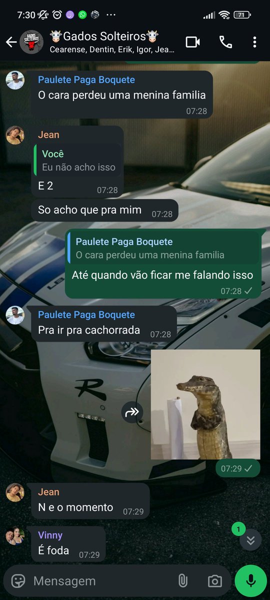 7 da manhã e esses cara já com esses papo, mais dois amigos meu apareceu namorando 🤣