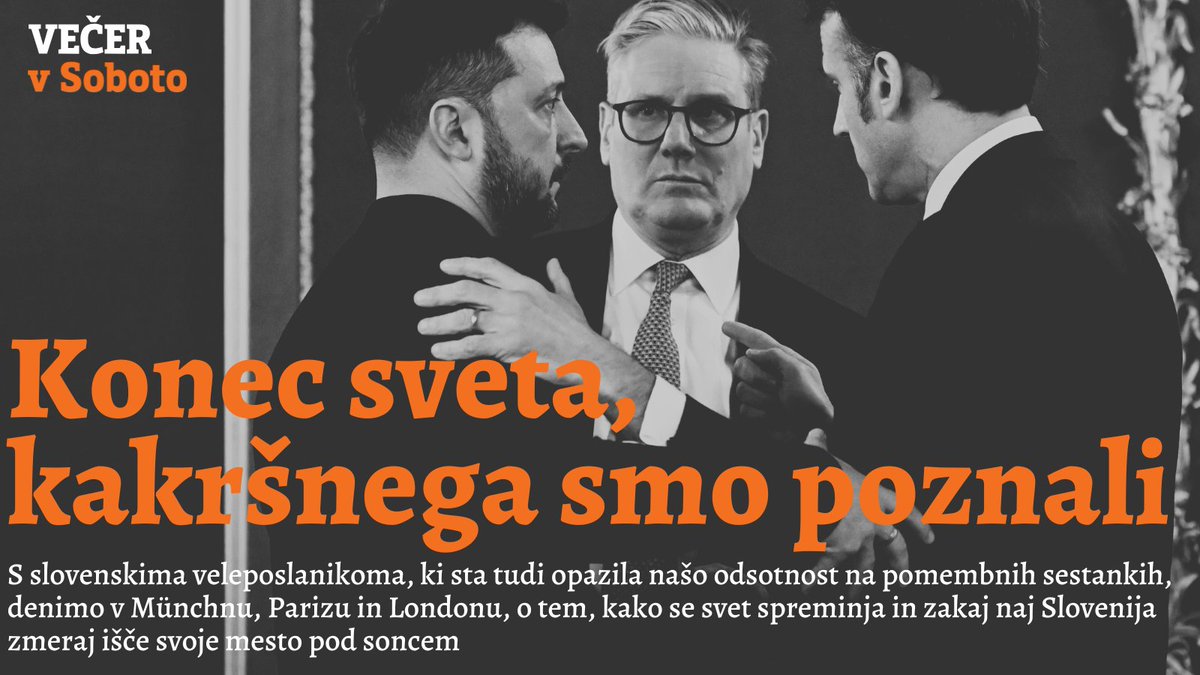 Jutri je <a href="/vecer/">Večer</a> #vSoboto. Piše <a href="/BorisJausovec/">Boris Jaušovec</a>.