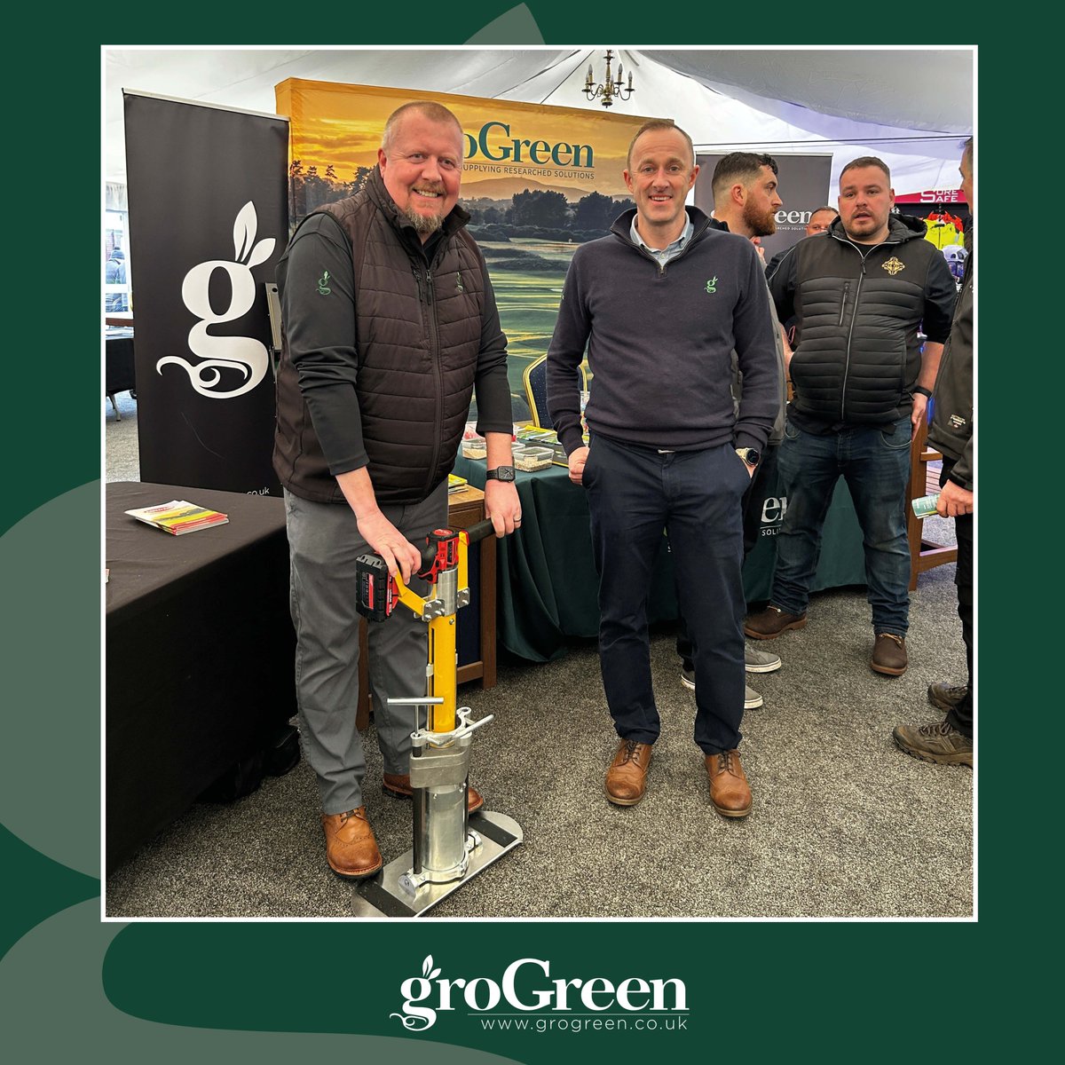 A fantastic day yesterday at Scots Turf! It was brilliant to see so many of you at our stand &amp;catch up with familiar faces. Paul &amp; Kenny enjoying showcasing the eCutter 3.0.  If you didn’t get a chance to see it in action, get in touch to learn more! Thanks to all who stopped by!
