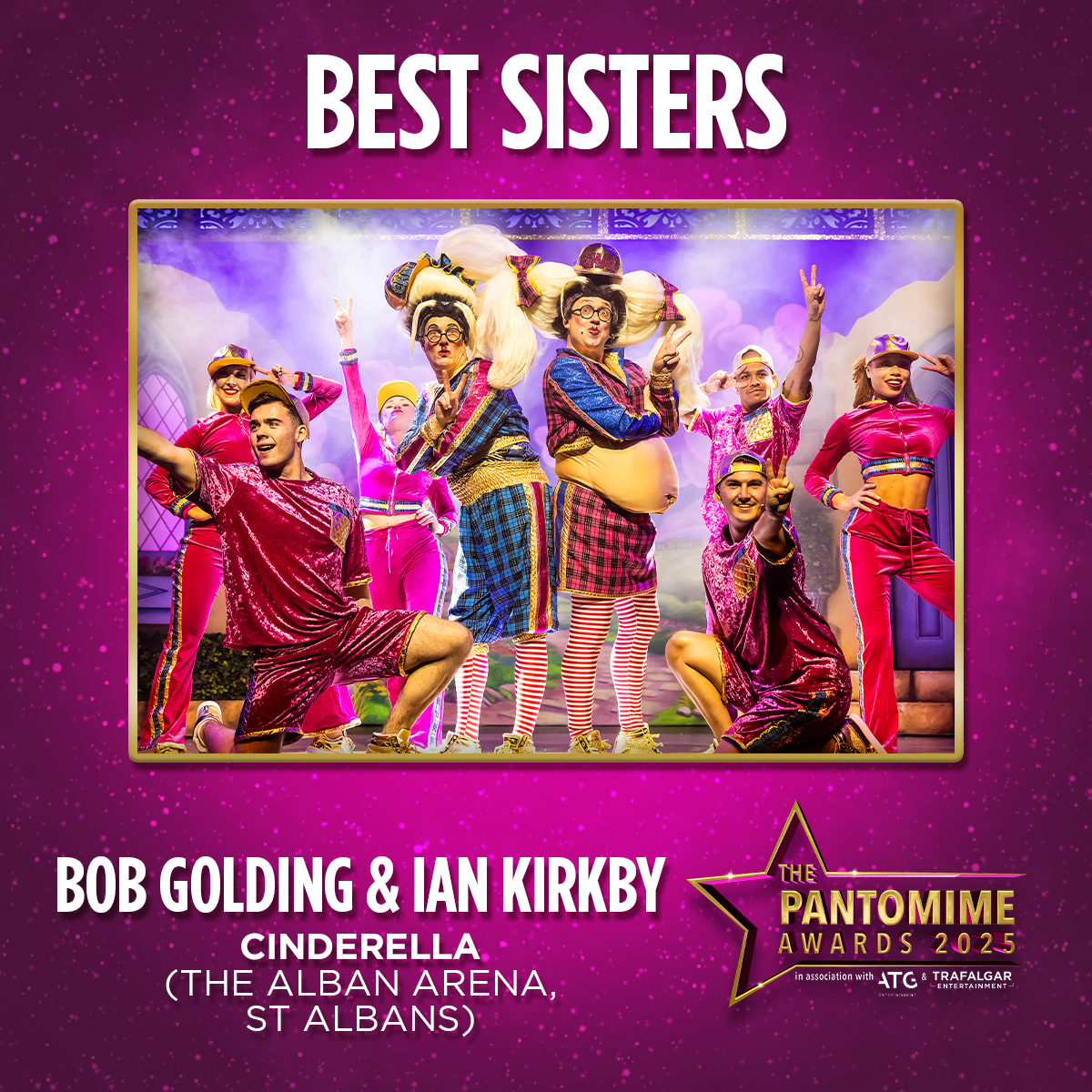 Evolution Productions (@evolutionproduk) on Twitter photo They didn't get Prince Charming, but they did get a nomination for 'Best Sisters' at The Alban Arena!
<a href="/UKPantomime/">UK Pantomime Association</a> <a href="/albanarena/">The Alban Arena</a> They didn't get Prince Charming, but they did get a nomination for 'Best Sisters' at The Alban Arena!
<a href="/UKPantomime/">UK Pantomime Association</a> <a href="/albanarena/">The Alban Arena</a>