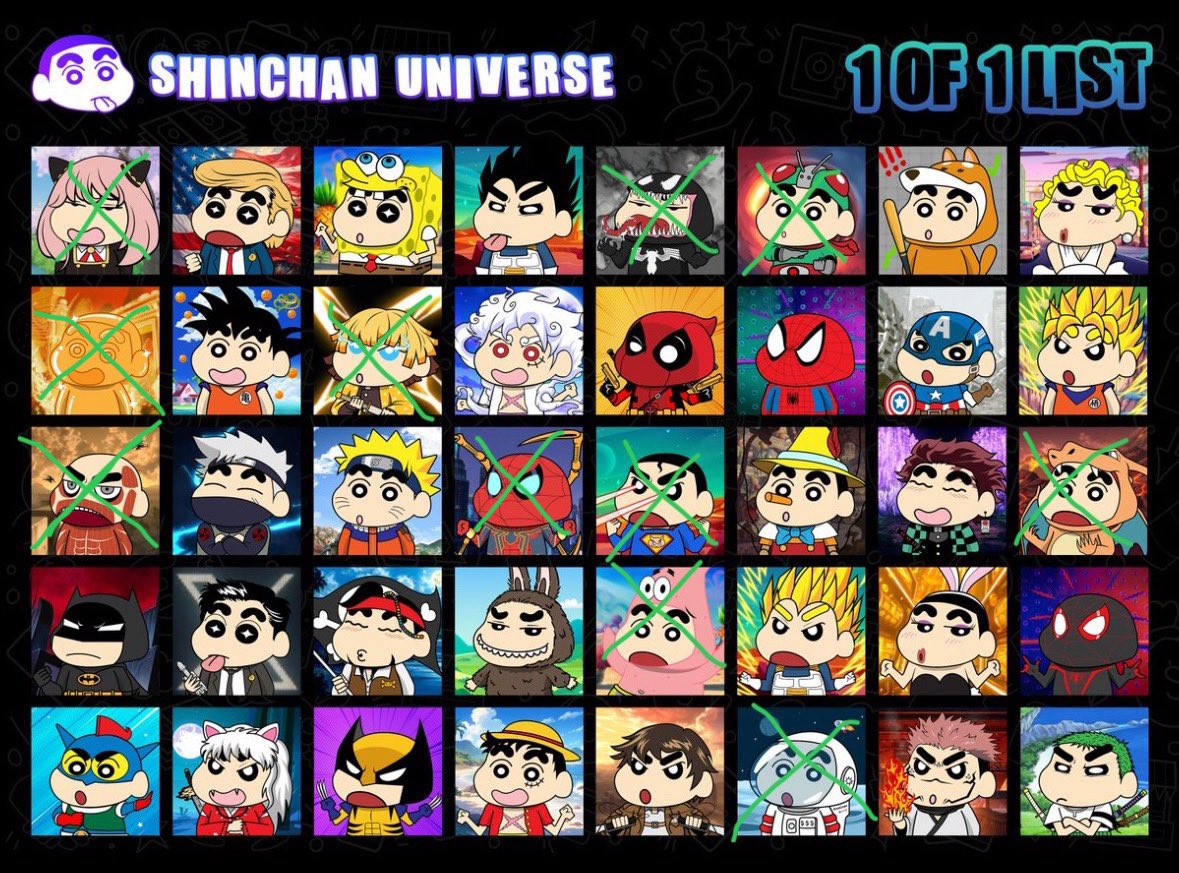 Crayon ShinChan on SOL tweet media