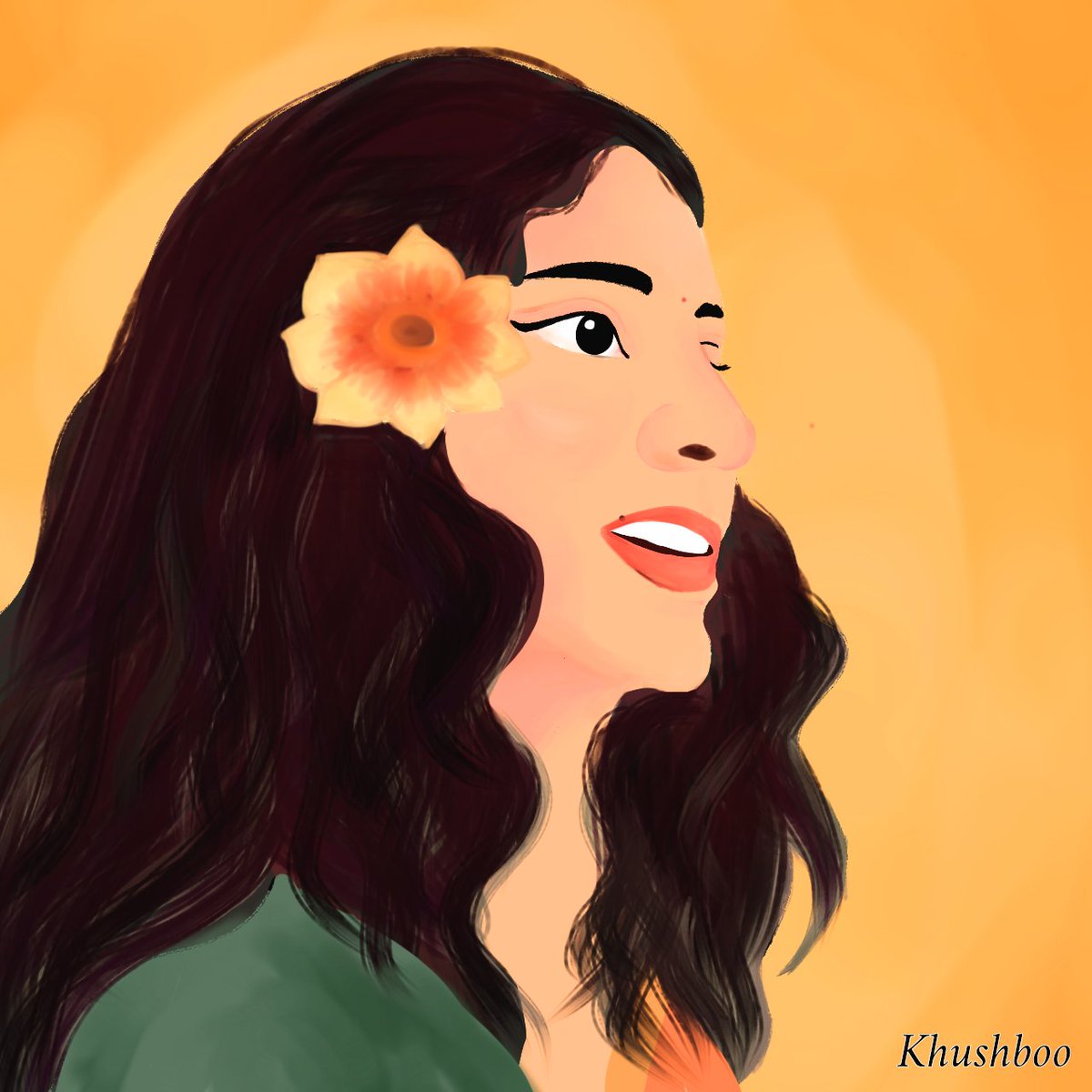 A doodle of <a href="/iamdivyanshi_/">Divyanshi Soni | Illustrator</a> 
How is this? I tried after a very long time. 😁