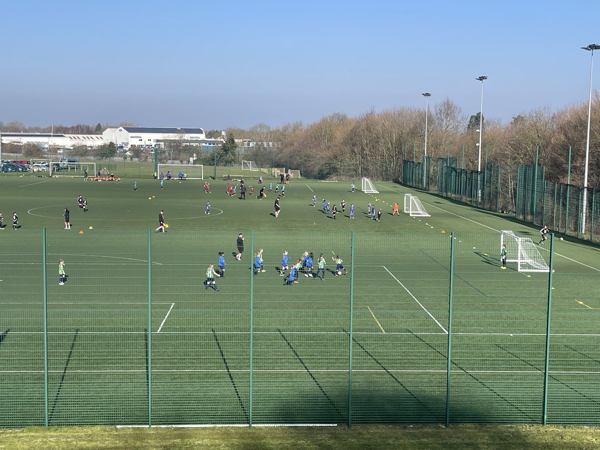 TWSSP's tweet image. 12 schools playing in the first of two Year 3/&amp;amp;4 girls’ football festivals taking place today @telfordcollege as part of our @BarclaysFooty @YouthSportTrust #letgirlsplay biggest ever football session.