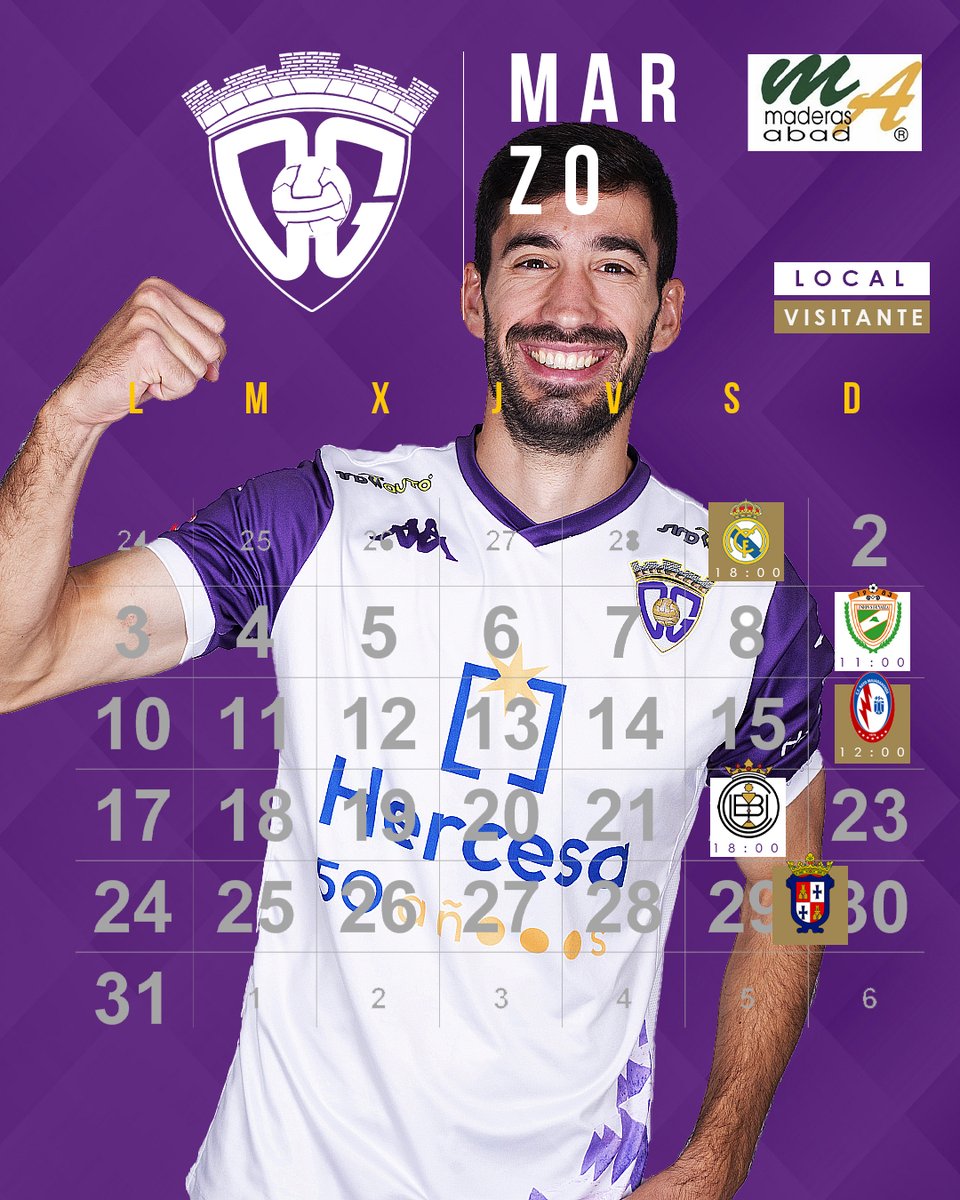 👌 A falta de confirmación del partido frente al <a href="/CD_Illescas/">CD Illescas</a>.. nuestra hoja de ruta en este mes de marzo.

🔜 <a href="/unionsuryaiza/">C.D. Union Sur Yaiza</a> 
🔜 <a href="/RMajadahonda/">CF Rayo Majadahonda 🤍⚡️💙</a> 
🔜 <a href="/UBConquense/">UB Conquense</a> 

IlusiÓN.