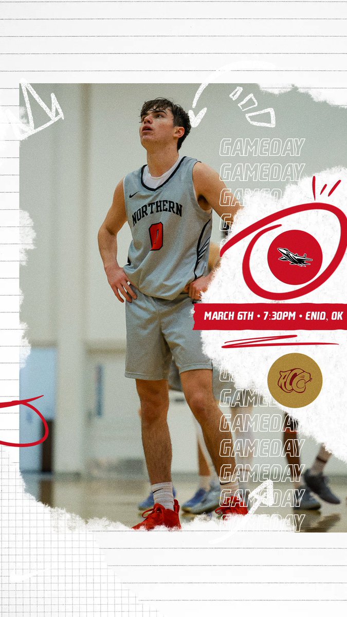 ✈️ SOPHOMORE NIGHT 🗣️

🆚 Redlands
⏰ 7:30pm 
📍 Enid, OK
💻 noc.edu/athletics/stre…