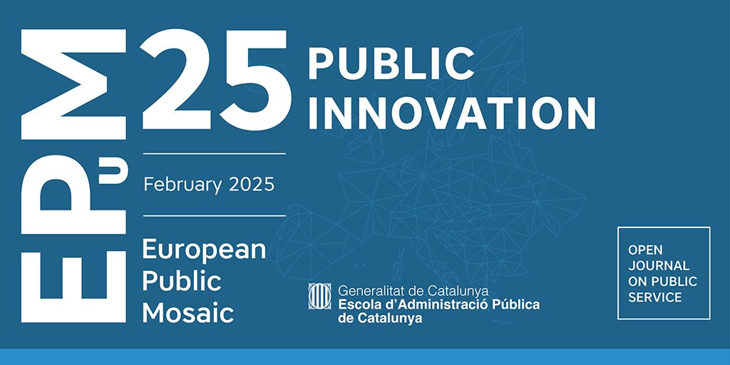 EAPC (@eapccat) on Twitter photo 🆕 Acabem de publicar el número 25 de la revista #EPuMeapc amb un monogràfic dedicat a la #InnovacióPública. Amb experts internacionals com <a href="/christianbason/">Christian Bason</a>, <a href="/geoffmulgan/">Geoff Mulgan</a>, Pia Andrews, <a href="/ABravoBiosca/">Albert Bravo-Biosca</a>, Orlando Rojas <a href="/labgobcl/">Laboratorio de Gobierno</a>, <a href="/buzzpawson/">Michelle Pawson</a> i molt més!
🚀 gen.cat/41DAwyt 🆕 Acabem de publicar el número 25 de la revista #EPuMeapc amb un monogràfic dedicat a la #InnovacióPública. Amb experts internacionals com <a href="/christianbason/">Christian Bason</a>, <a href="/geoffmulgan/">Geoff Mulgan</a>, Pia Andrews, <a href="/ABravoBiosca/">Albert Bravo-Biosca</a>, Orlando Rojas <a href="/labgobcl/">Laboratorio de Gobierno</a>, <a href="/buzzpawson/">Michelle Pawson</a> i molt més!
🚀 gen.cat/41DAwyt