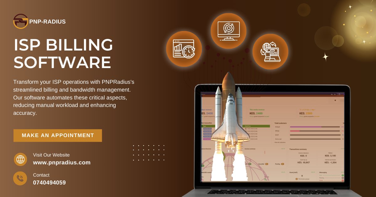 Pnpradius's tweet image. Seamless ISP Billing &amp;amp; Bandwidth Management. Let PNPRadius do the heavy lifting! 💼⚡ #ISPManagement Ndindi |