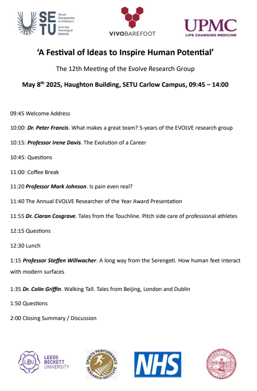 The EVOLVE Research Group (@evolve_setu) on Twitter photo It's official ! We've done it ! Our 12th and most exciting line up yet !
See you all on May 8th in the Haughton Building on <a href="/SETUIreland/">South East Technological University</a> Carlow Campus
#EVOLVE
#humanpotential
#festivalofideas
Free to academics, practitioners and the general public!
๐
eventbrite.com/e/evolve-reseaโฆ It's official ! We've done it ! Our 12th and most exciting line up yet !
See you all on May 8th in the Haughton Building on <a href="/SETUIreland/">South East Technological University</a> Carlow Campus
#EVOLVE
#humanpotential
#festivalofideas
Free to academics, practitioners and the general public!
๐
eventbrite.com/e/evolve-reseaโฆ
