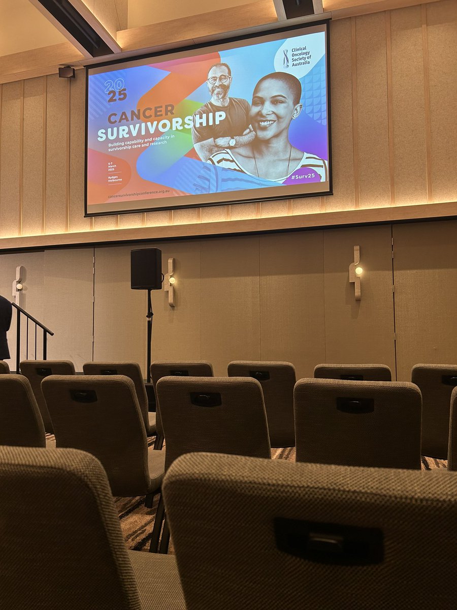 Great first day of the Survivorship Conference here in Melbourne, courtesy of <a href="/COSAoncology/">COSA</a> 

Feeling very grateful to have some of my #metastaticbreastcancer research  on display too 📊

Looking forward another day of thought-provoking presentations and discussions 💭

#Surv25