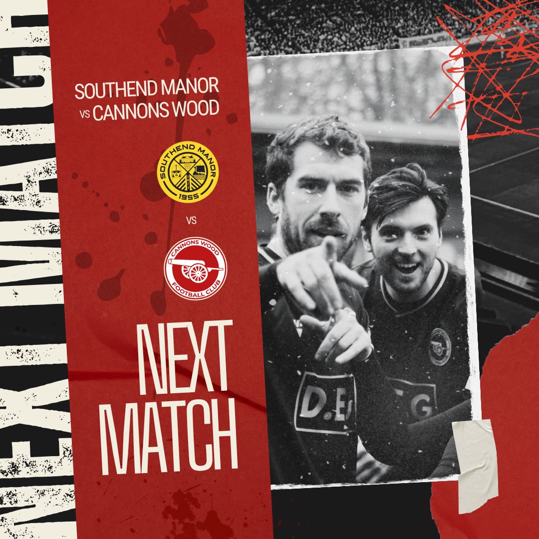 𝗡𝗘𝗫𝗧 𝗠𝗔𝗧𝗖𝗛

The goal is simple, our objective is clear, and every point is vital. That starts with a trip to Southend Manor on Saturday.