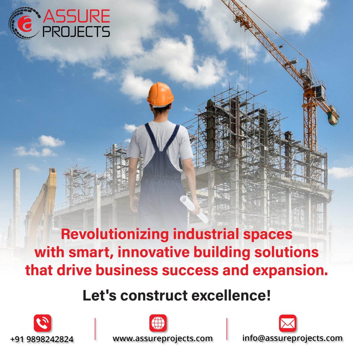 Assureprojects's tweet image. Revolutionizing industrial spaces with smart, innovative building solutions! 🏗️
🚀 Build for success, build with excellence.
#AssureProjects #Construction #IndustrialGrowth