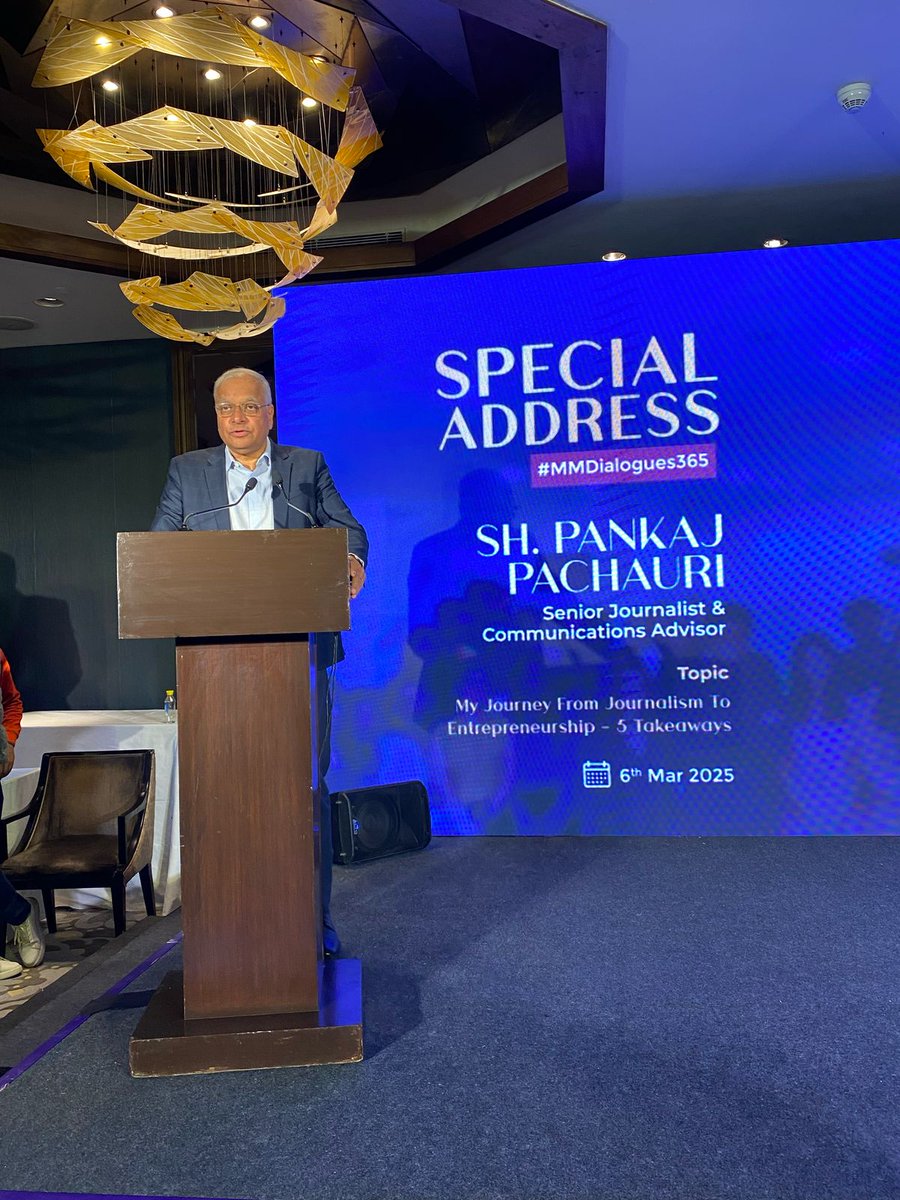 Media Mantra (@mediamantrapr) on Twitter photo “For a successful start up, love what you do and keep doing it”, says Sh. <a href="/PankajPachauri/">Pankaj Pachauri</a> at #MMDialogues365. #MediaMantra “For a successful start up, love what you do and keep doing it”, says Sh. <a href="/PankajPachauri/">Pankaj Pachauri</a> at #MMDialogues365. #MediaMantra