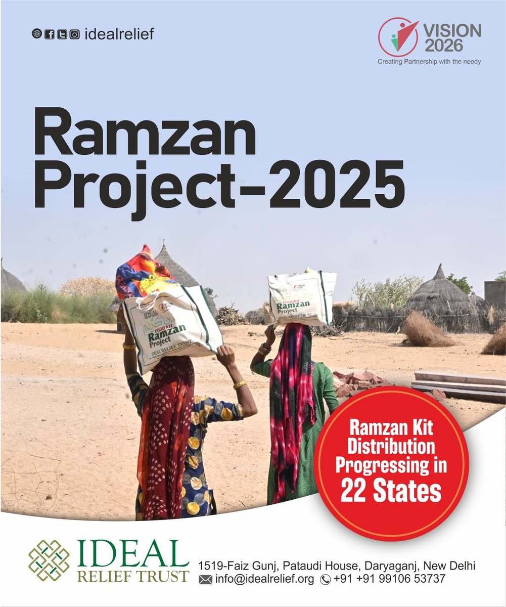 Ramzan Project-2025
Distribution progressing in 22 states