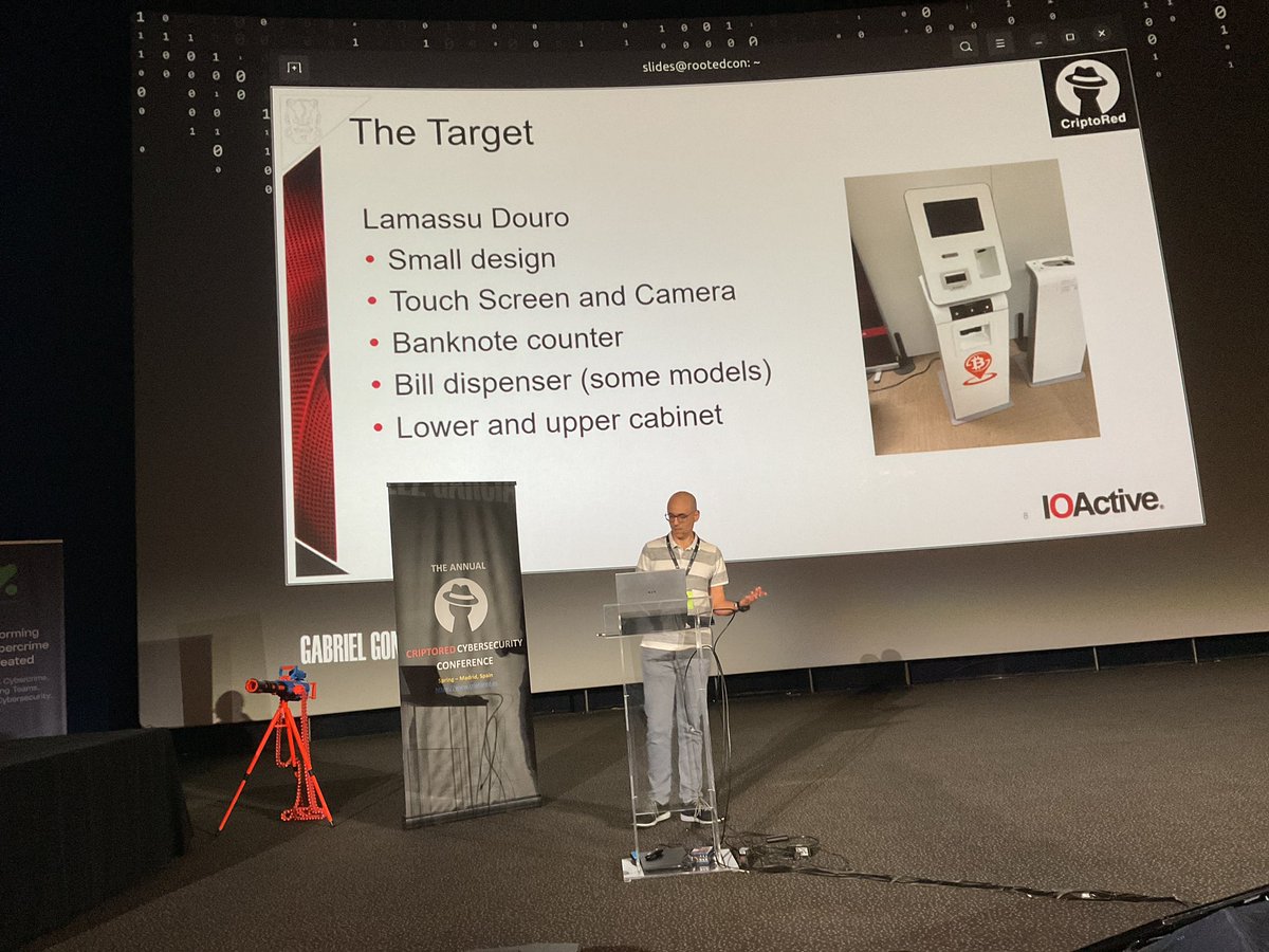 Criptored (@criptored) on Twitter photo Continuamos con la esperada charla de <a href="/GabrielGonzalez/">Gabriel Gonzalez</a> de @ioactive “How to get rich with a QR Code. CVEs found on a Bitcoin ATM” #criptoredcon2025 #sala18 <a href="/criptored/">Criptored</a> <a href="/rootedcon/">/RootedCON</a> <a href="/mindcrypt/">Alfonso Muñoz, Phd</a> Continuamos con la esperada charla de <a href="/GabrielGonzalez/">Gabriel Gonzalez</a> de @ioactive “How to get rich with a QR Code. CVEs found on a Bitcoin ATM” #criptoredcon2025 #sala18 <a href="/criptored/">Criptored</a> <a href="/rootedcon/">/RootedCON</a> <a href="/mindcrypt/">Alfonso Muñoz, Phd</a>