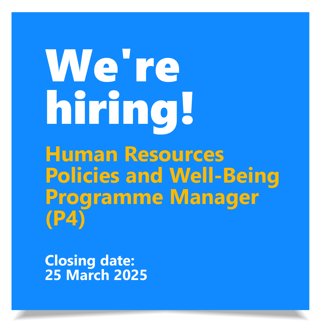 📢 WE ARE HIRING: UPU is looking for an experienced #HR Policy Specialist to join our team!

Do you have a good knowledge of #HumanResources strategies, developing policies, and enhancing staff engagement?

Apply now👉 bit.ly/3DeRwSr