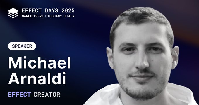Effect Days speaker banner featuring Michael Arnaldi