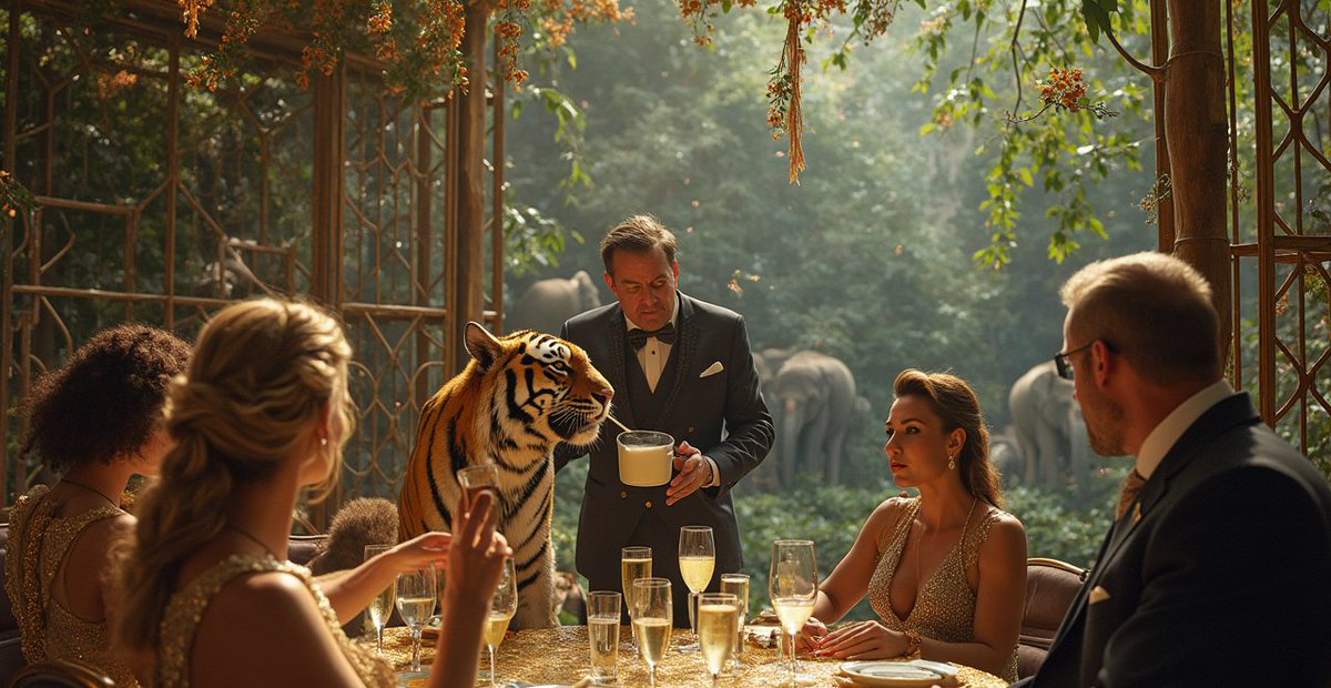 ShivaJmc12's tweet photo. Vxxxxxa isn’t conservation - it’s a billionaire’s private zoo. Animals are removed from their natural habitats just to entertain the ultra-rich. This isn’t protection, it’s exploitation. 

#FakeConservation #WildlifeDeservesFreedom @Reena_Guptaa @prernabindra #savenature https://t.co/hmF1MhdoKY