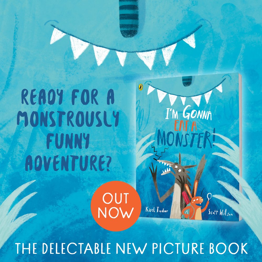 KaelTudor's tweet image. HAPPY BOOK BIRTHDAY to you, I’m Gonna Eat a Monster! Me and Scott Wilson’s book baby is finally here, and we couldn’t be more excited!

Go grab yourself a copy from a book shop, from online, or from wherever else you get your books!

@PuffinBooks