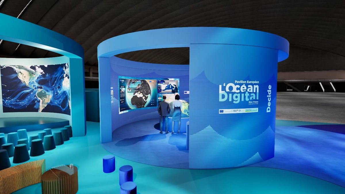 Visit the European Digital Ocean Pavilion at #UNOC3 in #Nice 🇫🇷 from 28 May to 15 June!

Join us at the Pavilion to discover how the 🇪🇺 is advancing ocean science &amp; contributing to a sustainable #BlueEconomy 🌊

Learn more about what we have planned👇
marine.copernicus.eu/news/european-…