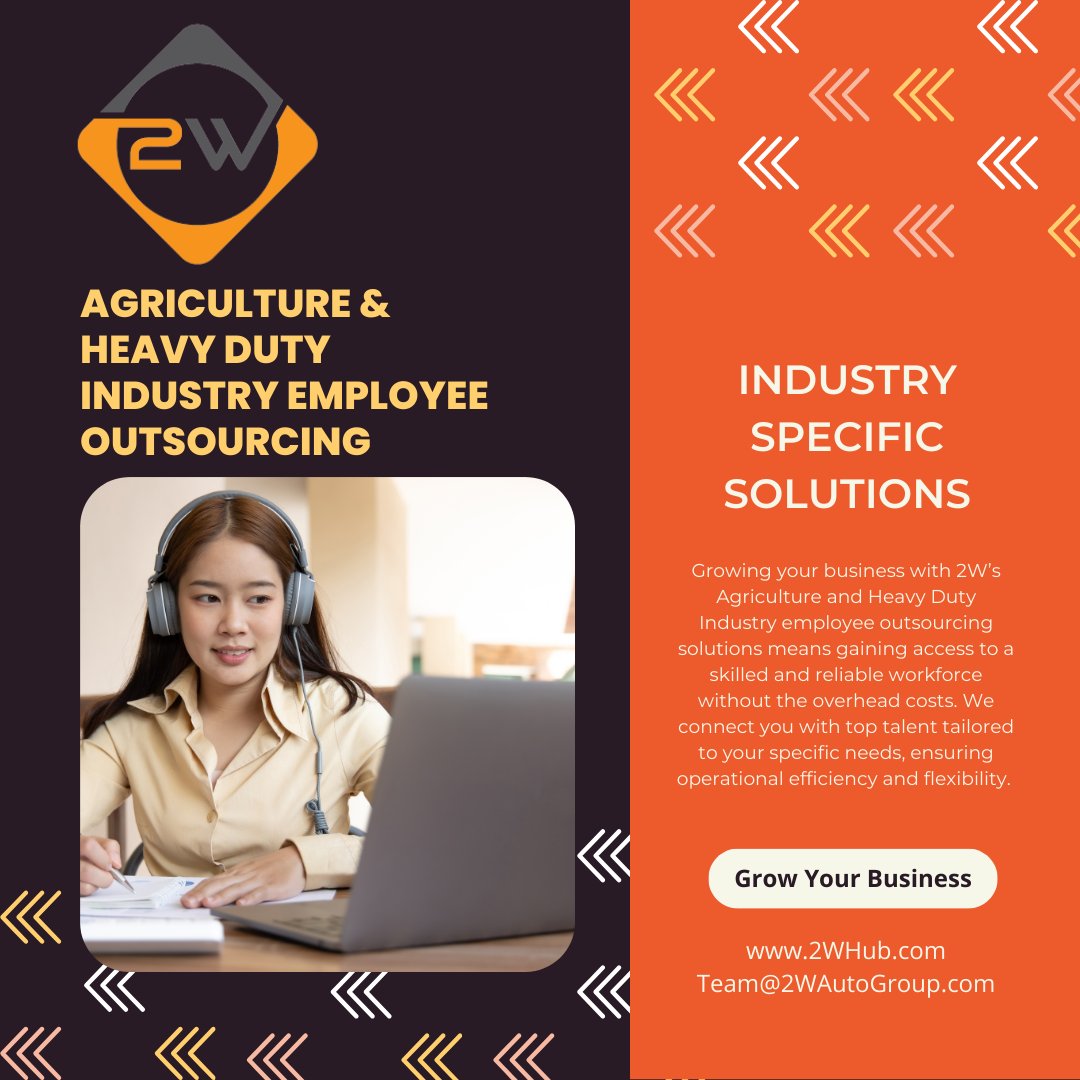🌱🚜 Grow your business with 2W’s Agriculture &amp; Heavy Duty Industry employee outsourcing solutions! 🚜🌱

#EmployeeOutsourcing #BusinessGrowth #Agriculture #HeavyDuty #StaffingSolutions #2W #Efficiency #Innovation <a href="/Lucas_Welk/">Lucas Welk</a> <a href="/Auto_Innovate/">2W</a>