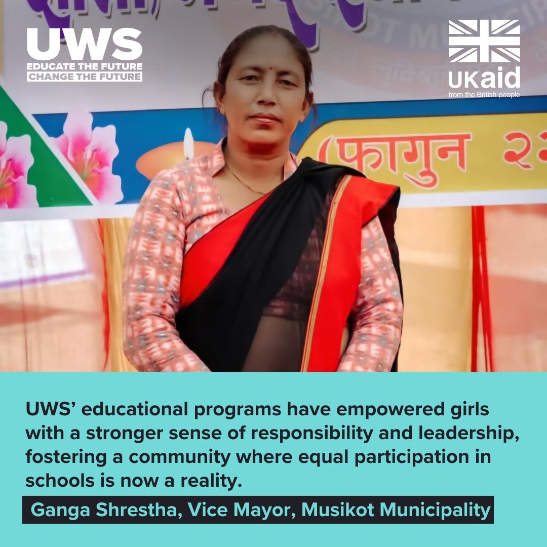 UWS (@teamuws) on Twitter photo For girls to thrive, we need support at every level.
As part of our #GirlsWillBeGirls project in Nepal and Cambodia with <a href="/FCDOGovUK/">Foreign, Commonwealth & Development Office</a>, we’re working with officials, stakeholders, and school leaders to create lasting change.
🔗 Read more: uwsglobal.net/girls-will-be-… For girls to thrive, we need support at every level.
As part of our #GirlsWillBeGirls project in Nepal and Cambodia with <a href="/FCDOGovUK/">Foreign, Commonwealth & Development Office</a>, we’re working with officials, stakeholders, and school leaders to create lasting change.
🔗 Read more: uwsglobal.net/girls-will-be-…