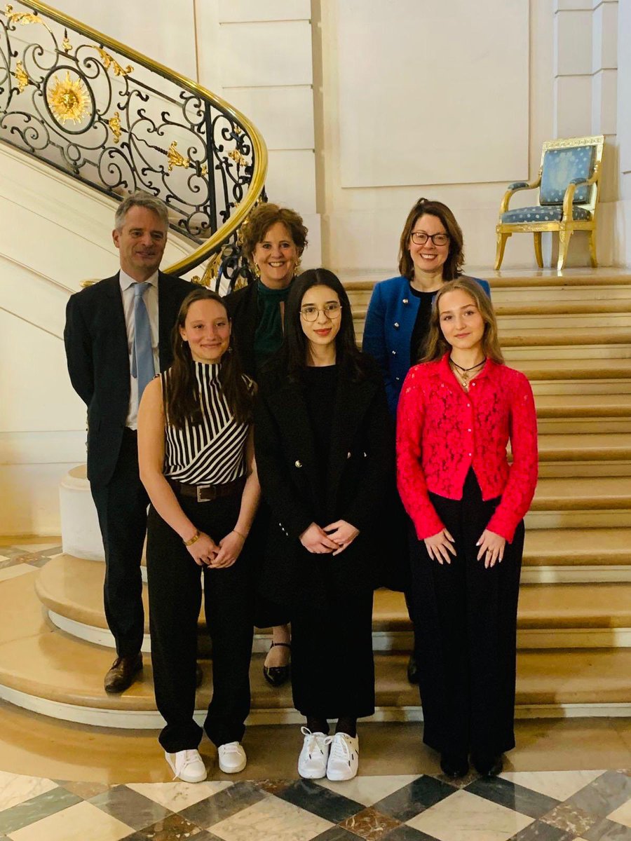 On #InternationalWomensDay2025 we are proud to support #AmbassadorForADay in Paris with UK Ambassadors. Empowering young women to lead in diplomacy and beyond is key to building a more equal future. 
#IWD2025 #womeninleadership
 <a href="/UKinFrance/">UK in France</a> <a href="/UKDelCoE/">UK at the Council of Europe</a> <a href="/MennaRawlings/">Menna Rawlings</a> <a href="/UKOECD/">UK Delegation OECD</a>