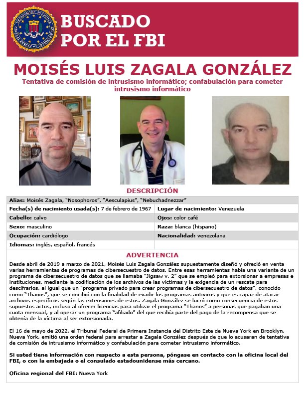 ArmandoInfo's tweet photo. Un cardiólogo de Ciudad Bolívar cultivó una aparente vida doble que nunca se habría evidenciado de no ser porque el FBI lo incluyó en la lista de personas buscadas👇🏻 
#ArmandoHistorias2022 
https://t.co/wKAH5jluCQ https://t.co/2bcP68LcH3