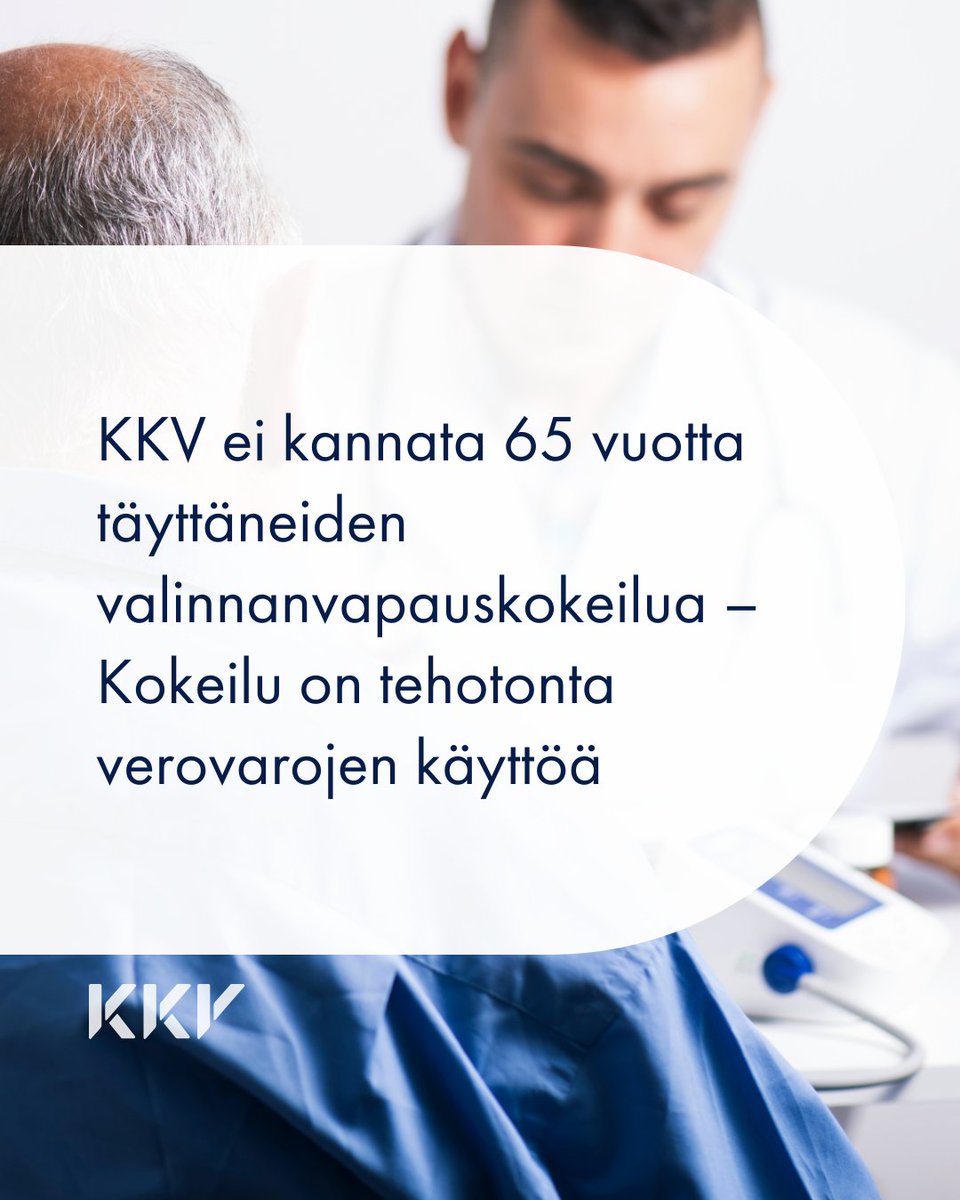 Tehotonta verovarojen käyttöä, toteaa KKV hallituksen esittämästä 65 vuotta täyttäneiden #valinnanvapauskokeilu'sta. KKV ei kannata esitettyä kokeilua nykymuodossaan. 

Lue lisää tiedotteesta: kkv.fi/ajankohtaista/…