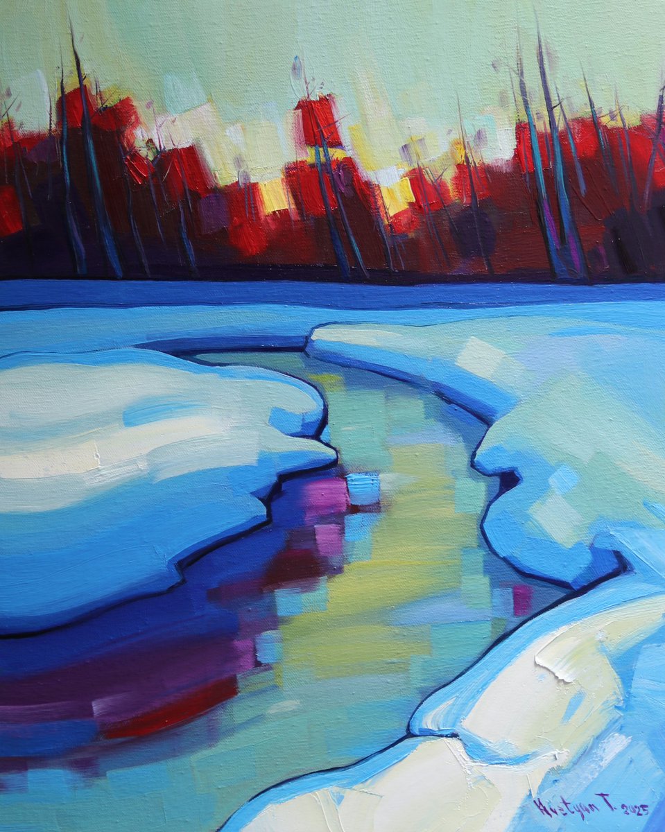 ✅ Available 
Winter mood 
50x40 cm oil on canvas