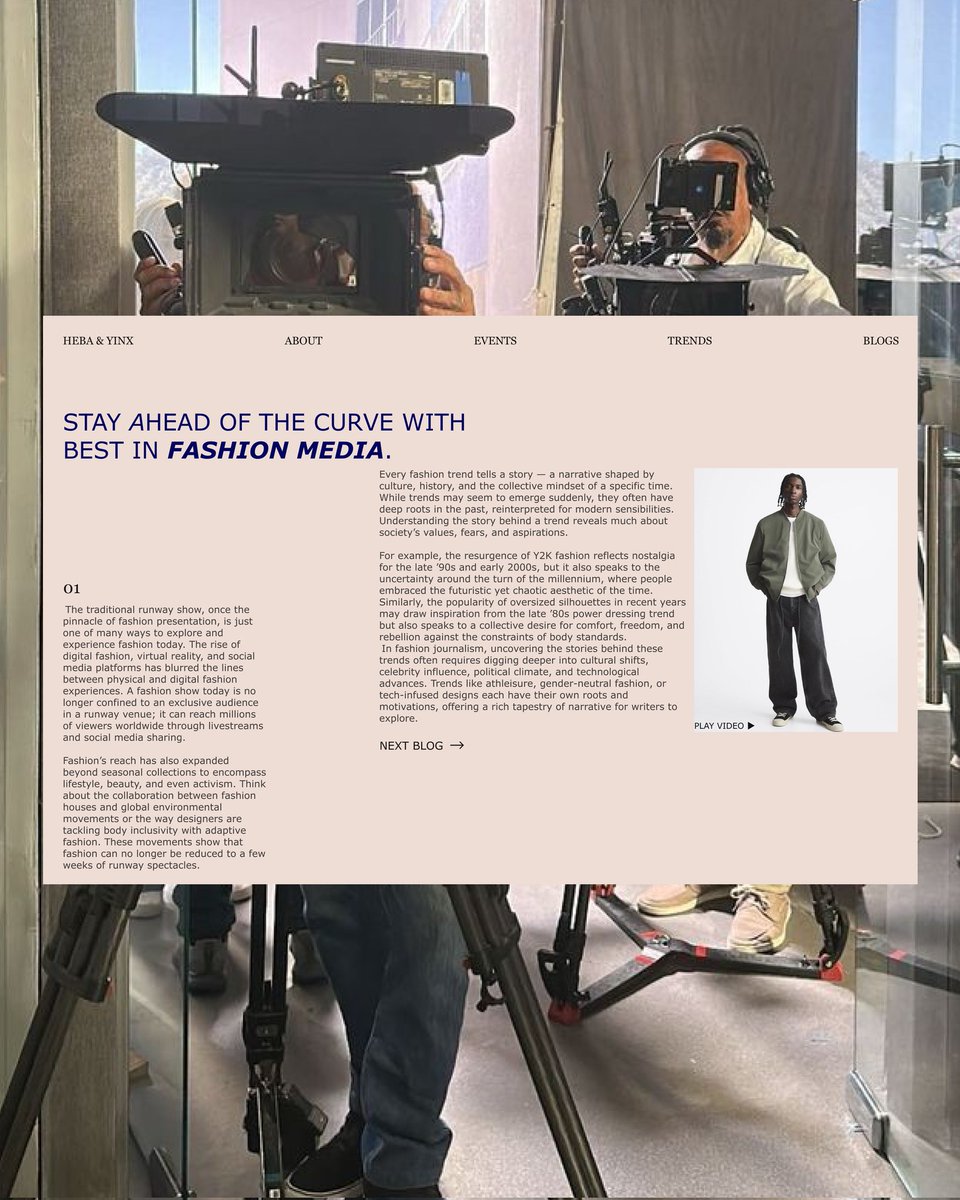 yinx_pro's tweet image. Fashion × Journalism exploration.
#websitedesignanddevelopment #fashion #journalism