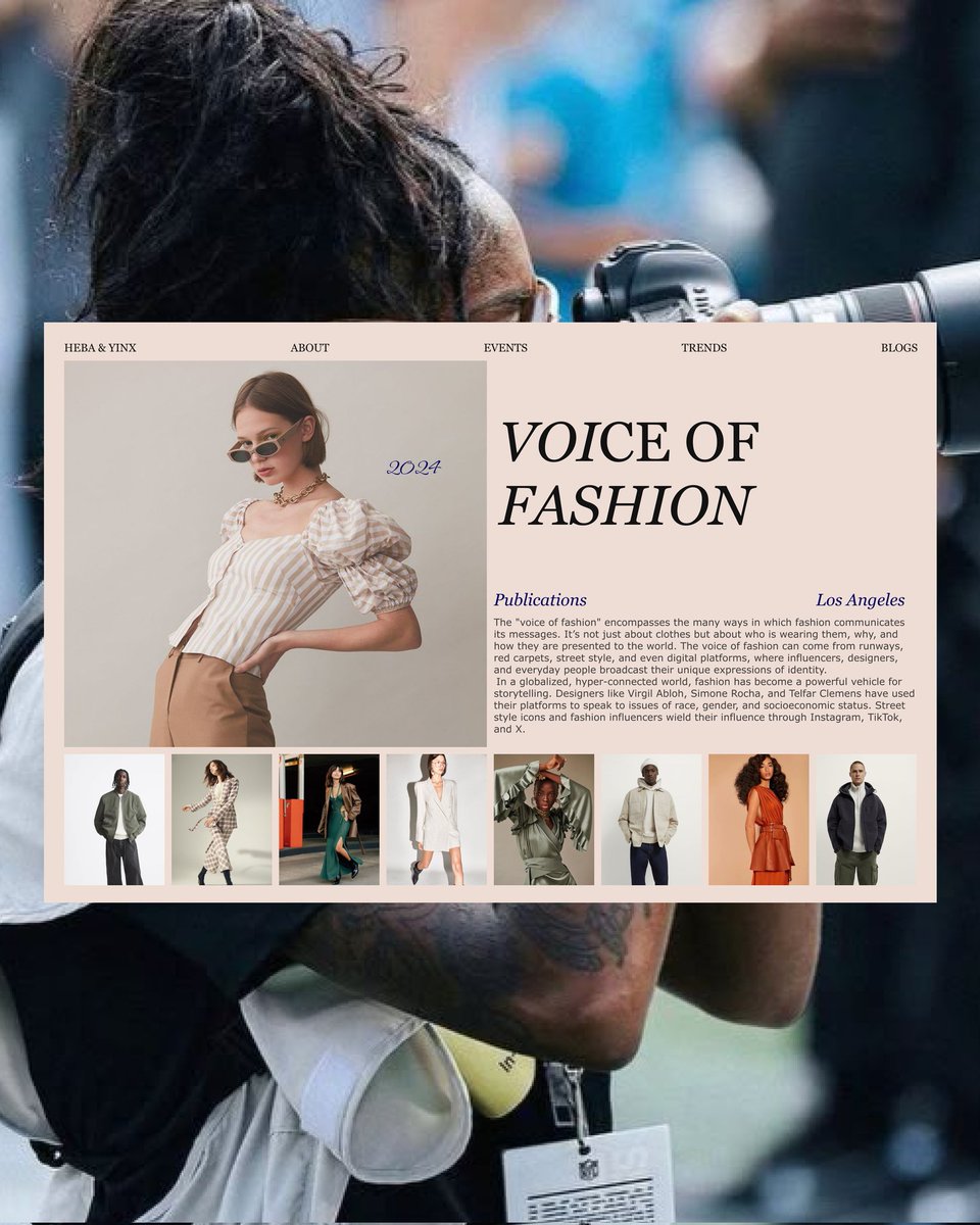 yinx_pro's tweet image. Fashion × Journalism exploration.
#websitedesignanddevelopment #fashion #journalism