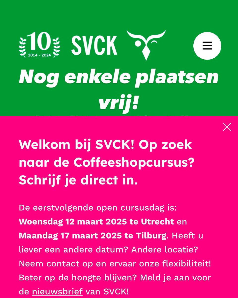 Is uw personeel al gecertificeerd? Er zijn voor de trainingen in maart nog enkele plaatsen vrij! Schrijf je nu in voor één van onze cursussen. 💡⁉️🍀🙌🏼 svck.nl/inschrijven/