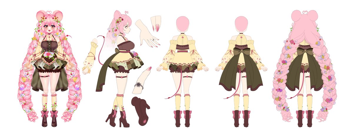 BitsyMouse's tweet image. 🌸 Hi, I&apos;m Bitsy! 🐭

I&apos;m a mouse vtuber (that has been on hiatus for a while) 🧀
Real life is hard, &amp;amp; I wanna escape back into the virtual world! 💻
I have lots of fun upcoming projects in the works, including a 3d model! 💕

2d by @/MoshieStudio and reference by @/_catbelle
