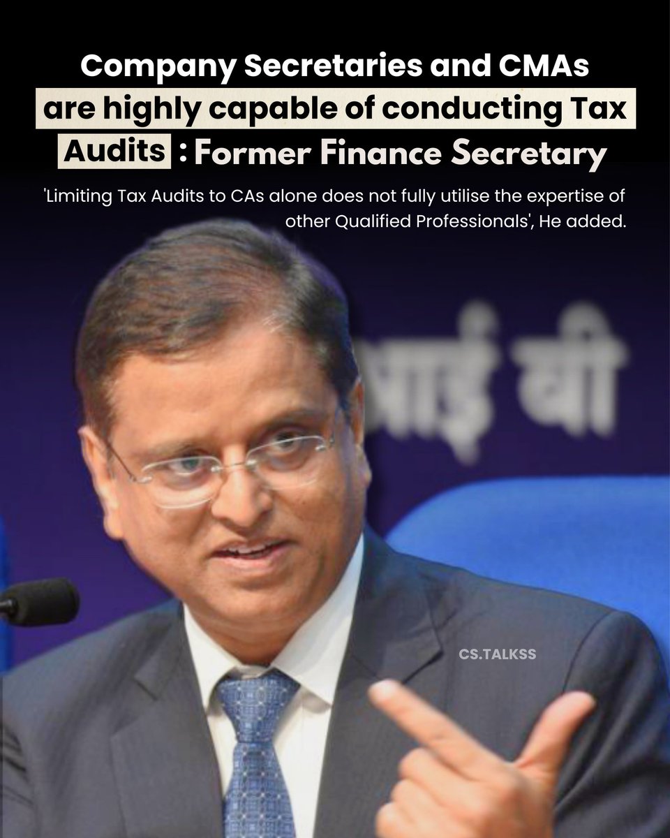 Cstalkss's tweet image. 🚨 Former Finance Secretary of India, Subhash Chandra Garg amidst rising debate on #TaxAuditControversy under the Income Tax Bill, 2025