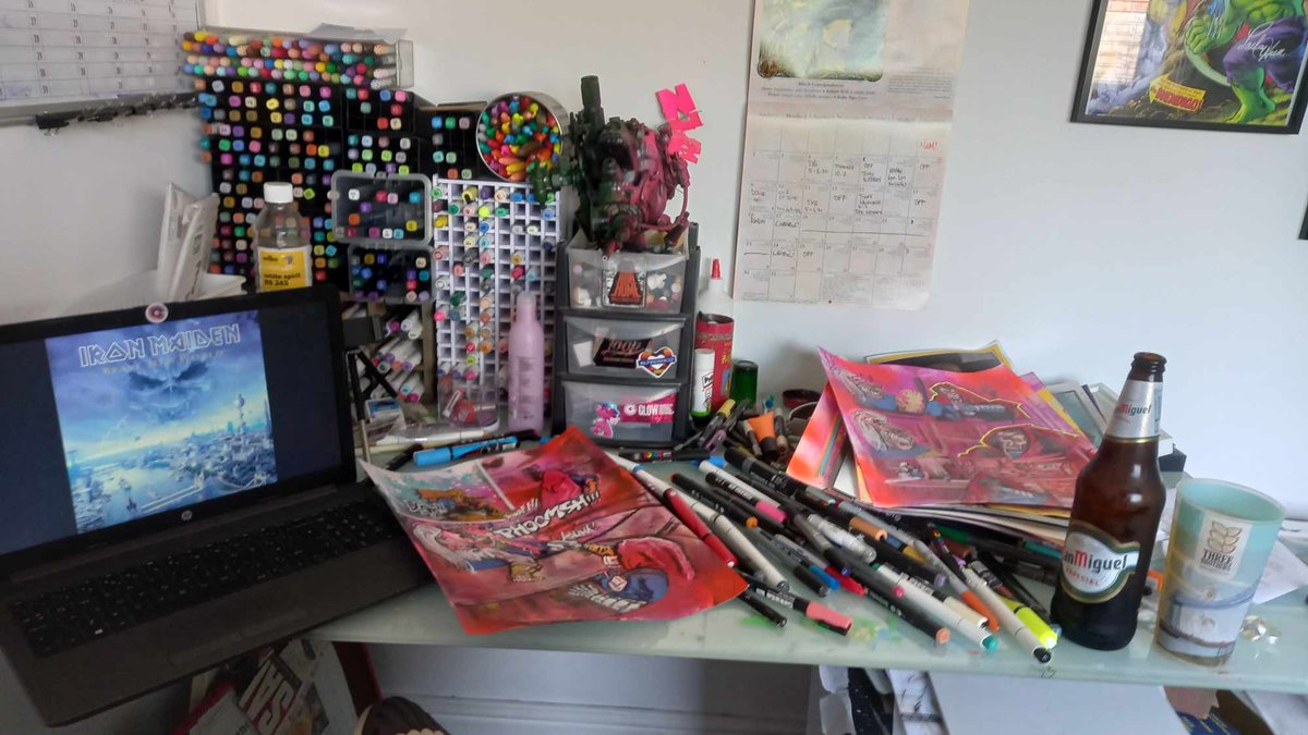 Remember that comic my friend <a href="/Foremostsquiffy/">Numbsoftcomics (FReD Thomas)</a> and I were working on? like aaages ago? Well it's back and I'm colouring in! Got all the essentials for creativity too!  Hows your day going shaggers?