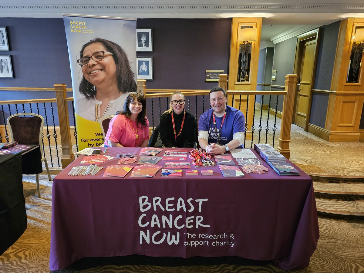 #NHSSBreastCancerConf CANDU team networking with our fellow charity attendees and clinicians at Dunblane Hydro.