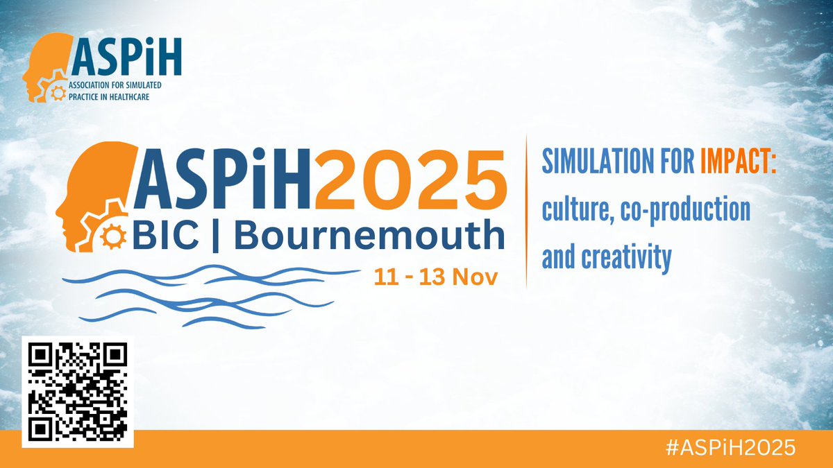 ASPiH (@aspihuk) on Twitter photo #ASPiH2025 Highlights
✔️Pre-conference workshops (11th)
✔️2-day main conference (12th & 13th)
✔️Inspiring multi-stream programme
✔️Call for abstracts open: Research & Workshop
✔️Networking opportunities
✔️Largest simulation exhibition in the UK
👉 fitwise.eventsair.com/aspih2025/ #ASPiH2025 Highlights
✔️Pre-conference workshops (11th)
✔️2-day main conference (12th & 13th)
✔️Inspiring multi-stream programme
✔️Call for abstracts open: Research & Workshop
✔️Networking opportunities
✔️Largest simulation exhibition in the UK
👉 fitwise.eventsair.com/aspih2025/