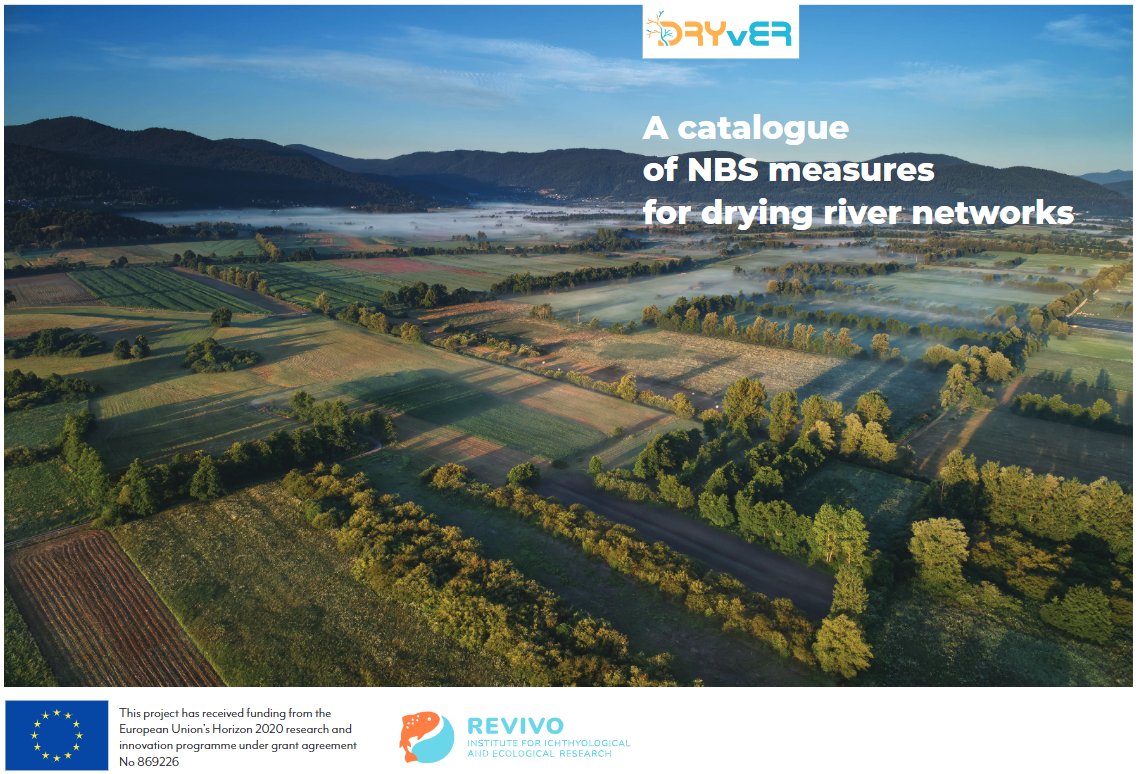 Drying River Networks and Climate Change (@dryver_h2020) on Twitter photo Exciting news! #DRYvER has released a #NatureBasedSolutions catalogue for drying river networks, developed by <a href="/Zavod_REVIVO/">Institute REVIVO</a>.💧
Explore innovative #NBS measures which can be applied to remedy/reverse the drying of local freshwater ecosystems! Check it out👉dryver.eu/results/nature… Exciting news! #DRYvER has released a #NatureBasedSolutions catalogue for drying river networks, developed by <a href="/Zavod_REVIVO/">Institute REVIVO</a>.💧
Explore innovative #NBS measures which can be applied to remedy/reverse the drying of local freshwater ecosystems! Check it out👉dryver.eu/results/nature…